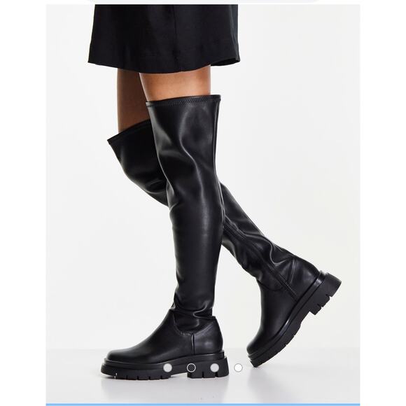 Steve Madden gibbs over the knee boots in black - Picture 2 of 10
